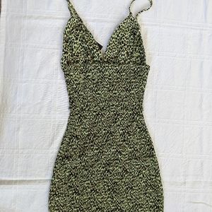 AFRM Lesley Smock Detail Mini Dress